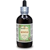 Myrtle (Myrtus communis) Glycerite, Dried Leaves Alcohol-Free Liquid Extract (Brand Name: HerbalTerra) 4 fl.oz (120 ml)