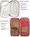 JAVOedge Women's Double-Sided Cosmetic Toiletry, Dark Pink, 8