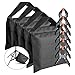 Neewer 4-Pack Photographic Sandbag for Light Stands, Tripods and 6-Pack 4.3 inches/11 Centimeters Muslin Spring Clamps/Clips for Photo Studio Backdrops Backgrounds, Lighting Accessories