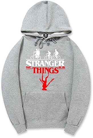 anhua xu Fashion Stranger Things Hoodie for Mens Womens Unisex Sweatshirt with Kangaroo Pocket