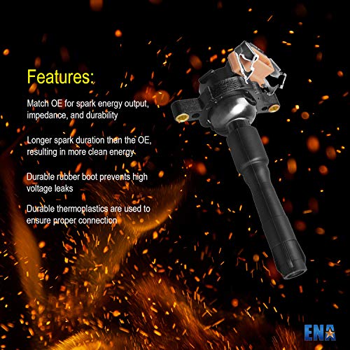 ENA Set of 6 Ignition Coil Pack Compatible with BMW 328I 528I M3 Z3 E36 E46 E31 E38 E39 E53 E721