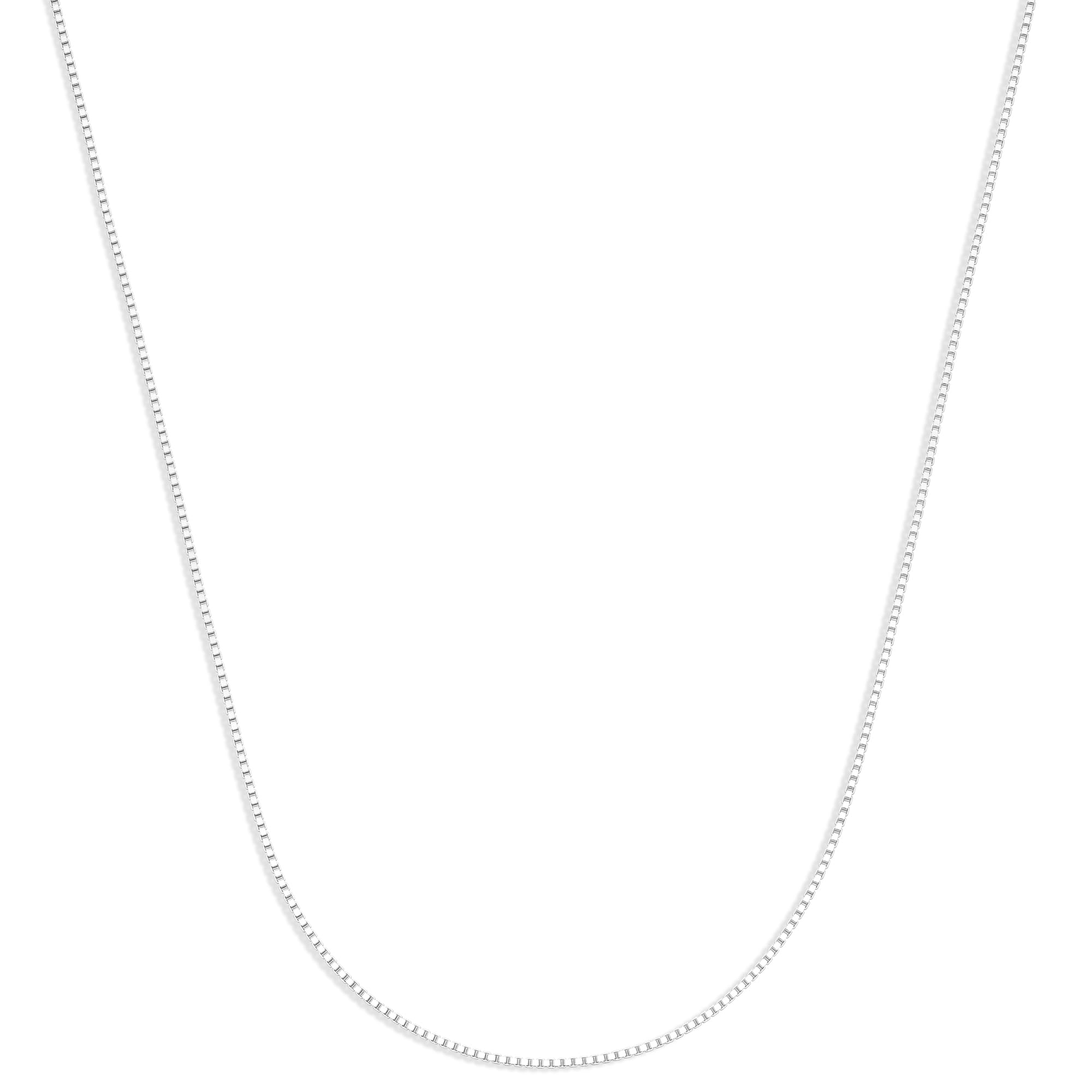Photo 1 of Amazon Essentials Sterling Silver 1.2mm Box Chain 16", Sterling Silver (previously Amazon Collection)