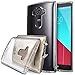 Ringke Fusion Compatible with LG G4 Case Crystal Clear PC Back TPU Bumper with Screen Protector Drop Protection, Shock Absorption Technology (Attached Dust Cap) for LG G4 - Clear