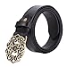 Whippy Western Fashion Leather Belts For Women With Vintage Hollow Flower Buckle