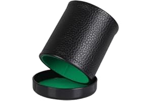 Pu Leather Dice Cups Green Red Flannel Lining Dice Cup Dice Cup Leatherett Board Games for Bar Ktv Entertainment Supplies
