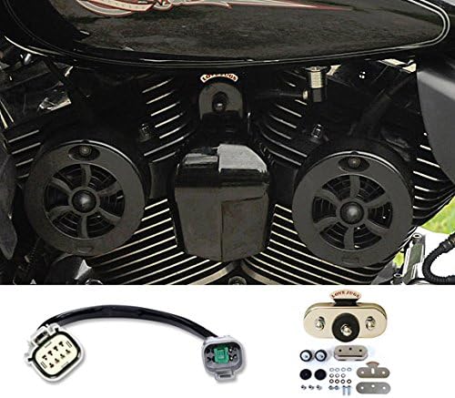 Love Jugs Cool Master Gloss Black with Vibration Master Kit & ADT V-Twin Engine Cooling System for 2014-2016 Harley Touring Motorcycles