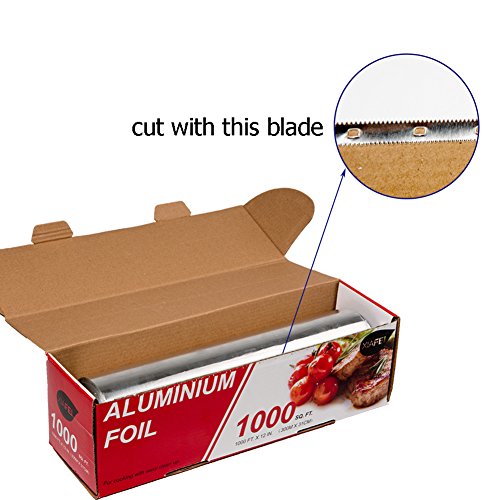 XIAFEI Kitchen Aluminum Foil Roll, 1000' Length x 12" Width