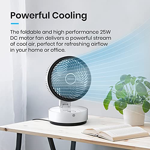 Pro Breeze Personal Table Fan with Remote Control, 8” Desk Fan