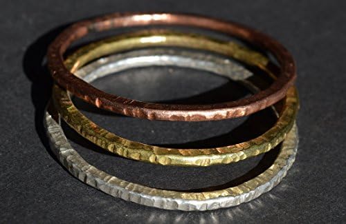 Stacking bangle, personalized bangle, personalized sterling silver bangle, sterling silver bangle,stackable Bangle,anniversary gift,handmade, set of 3, copper, brass