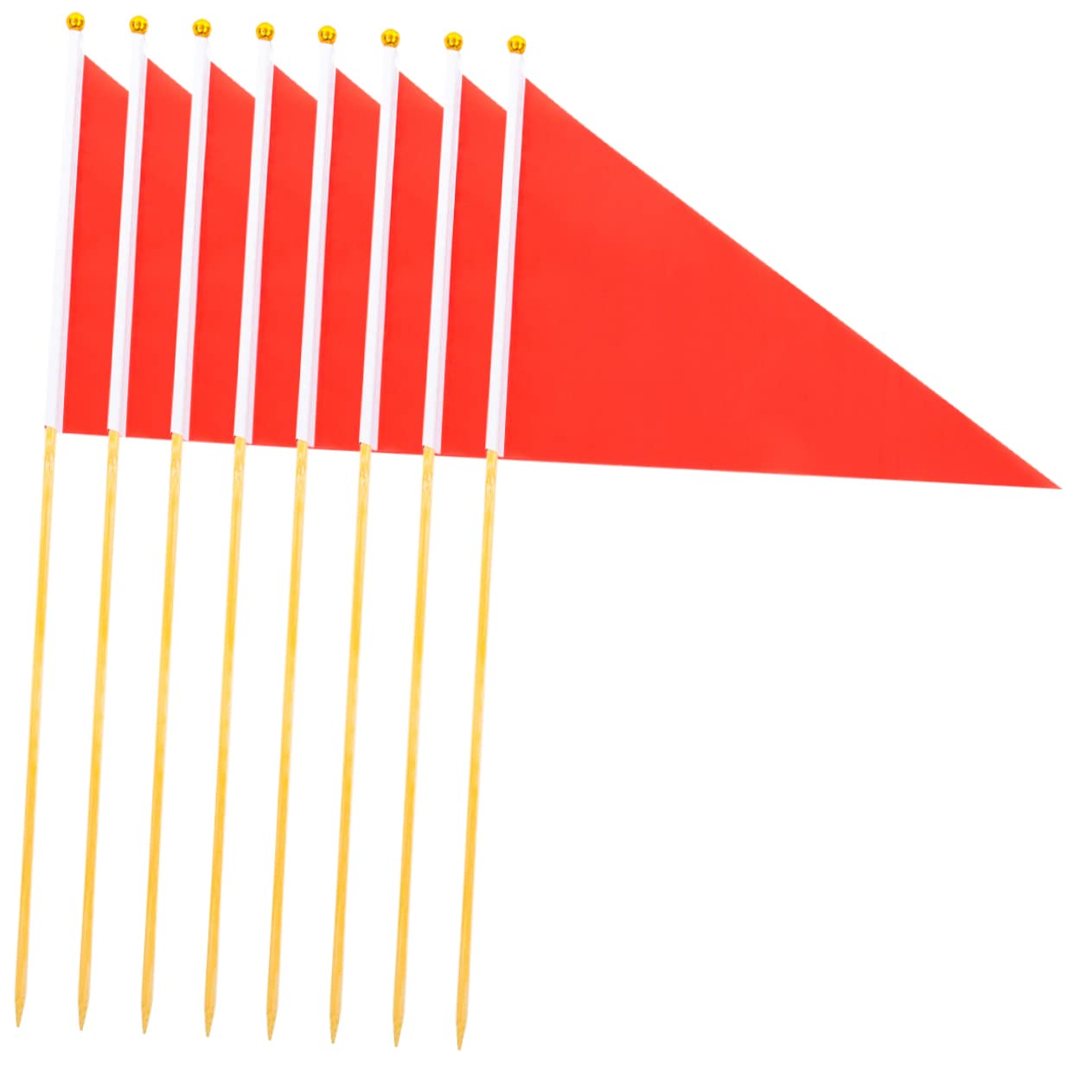 8pcs Lawn Marking Flags Utility Flags Lawn Marker Flags Hand Held Flags Construction Marking Flags Mini Flags on Stick Mini Bike Small Flags Handheld Bamboo Garden Supplies