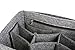 JN & GRACE Felt 13-pocket Zipper Handbag Insert Purse Organizer for women (3 sizes, 5 colors) (Medium, Grey)