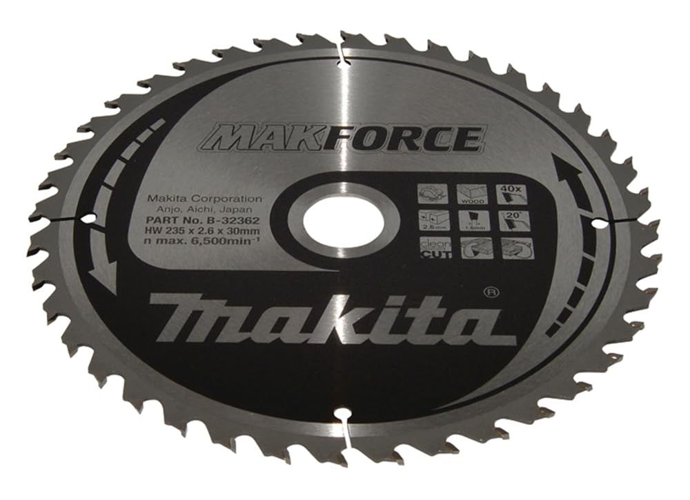 Makita B-32362 MAKFORCE TCT Saw Blade 235x30x40T