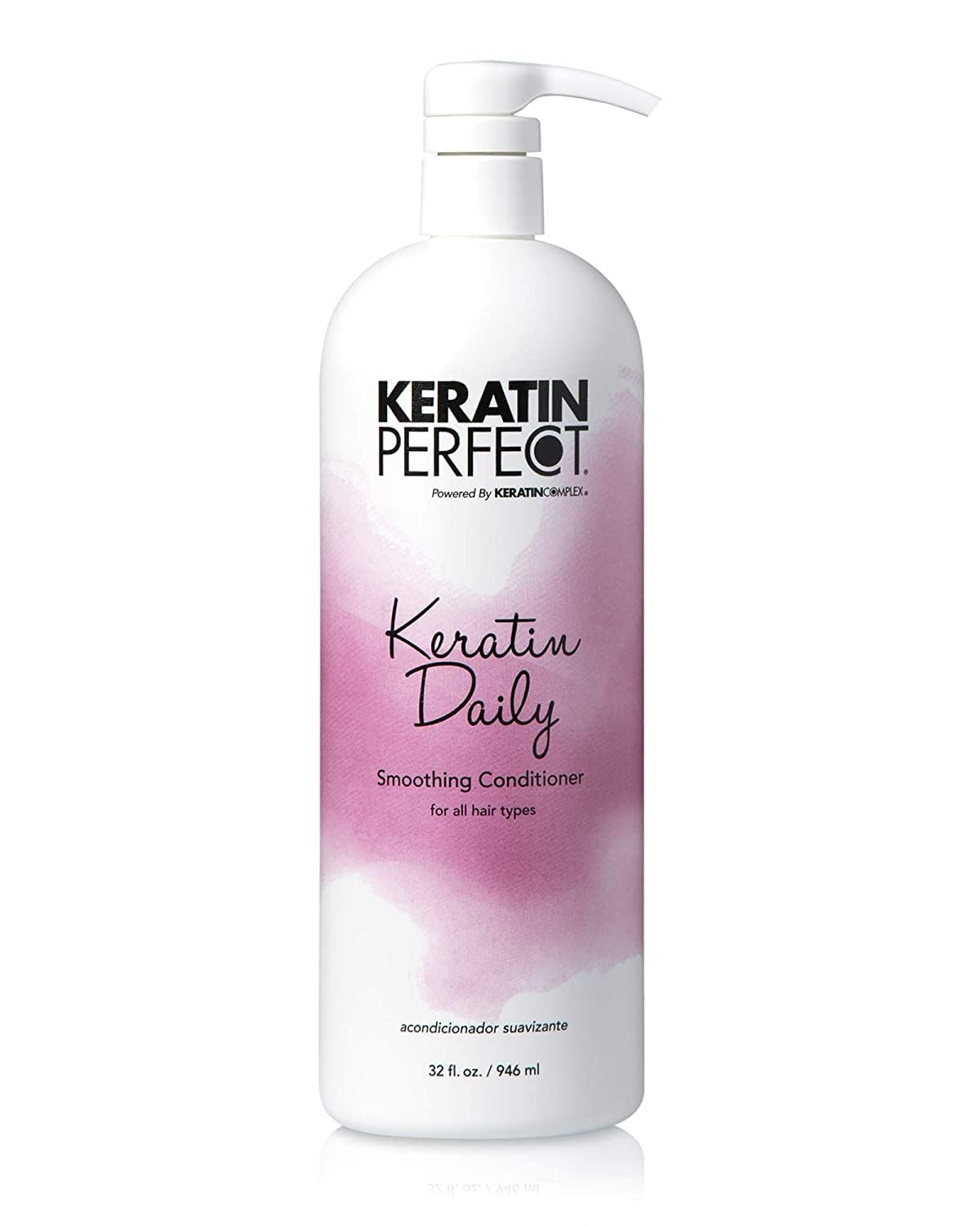 Keratin Perfect Daily Smoothing Conditioner - Salon Level Treatment for Women - Best Conditioning Formula for Frizzy, Dull Mane - Keratin Treatment Not Necessary - Ideal for All Hair Types - 946 ml