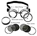 Costume Adventure Chrome Costume Aviator Steampunk Style Costume Goggles in Silver