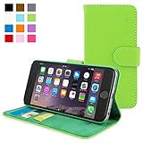 Snugg Leather Wallet Case for iPhone 6 / 6s Plus - Green