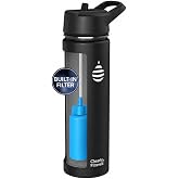 Clearly Filtered New Water Bottle (20oz, Black)