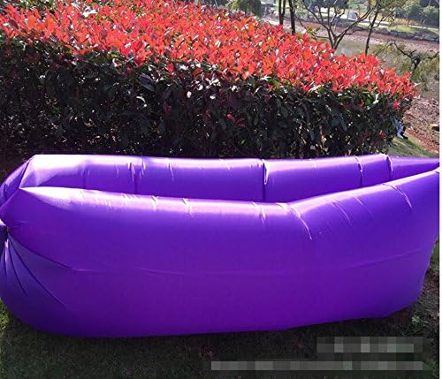 KangRui Portable Fast Inflatable Folding Air Cushion Bed Lazy Beach Inflatable Sleeping Bag K002 (Purple, 98 X 27.5 Inch)