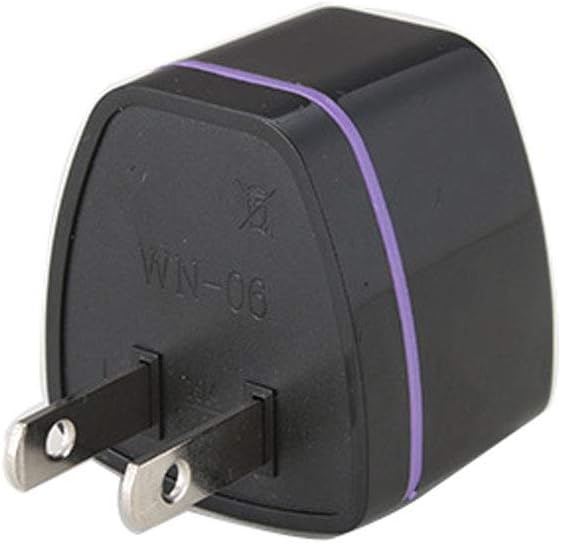Universal Travel Adapter, All in One Travel Adapter International Wall Charger AC Power Plug Adapter Household appliance adapter（2500≥） (2 Pcs, Black)