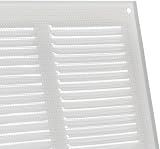 EUROPLAST 300x300mm White Metal Air Vent Grille With Insect Mesh view 4