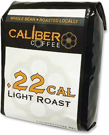 .22 Cal Smooth Roasted Coffee Beans Strong on Flavor High in Caliber Caffeine Rich 4oz Sampler Bag