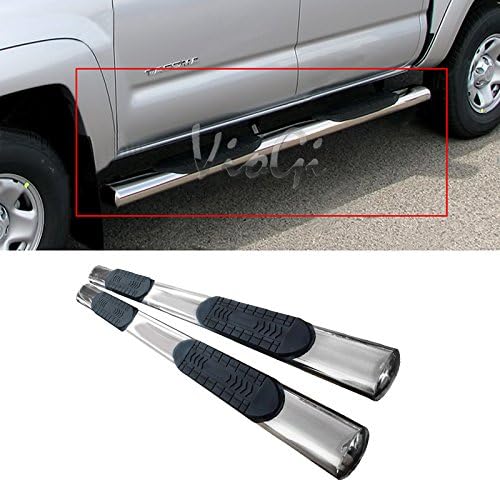 AutoCat FIT 05-15 TOYOTA Tacoma Double CAB (With 4 Full Size Doors) 6" S/S Side Step Rails Nerf Bars Running Board