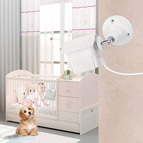 Wyze Cam V2 Wall Mount,Protective Weather Proof Pan Housing Security Mount,for Wyze Cam 1082p HD Indoor Outdoor Cam and IsmartAlarm Spot Cam White