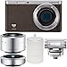 Samsung NX Mini Smart Wi-Fi Digital Camera with 9-27mm & 9mm Lenses, Flash & Case (Brown)