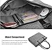 DTBG Laptop Tote Bag, 15.6 Inch Women Shoulder Bag Nylon Briefcase Casual Handbag Laptop Case for 15-15.10 Inch Tablet/Ultra-Book/MacBook/Chromebook (Grey+Black Dot)