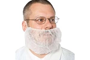 100pcs/set Disposable Beard Nets Breathable Latex-Free Beard Protector Nets for Keep Yourself Sanitary