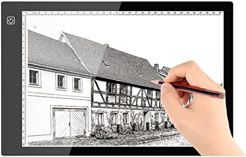 A4 Ultra Slim Led Light Box Tracer Led Light Artcraft Tracing Pad USB Cable Dimmable Power for Artists,Drawing, Sketching, Animation