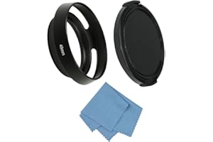 SIOTI 49mm Lens Hood, Matte Treatment Inside, Aluminum Material, Compatible with All Camera Lens S/C/N/F/O/P etc.(49mm)