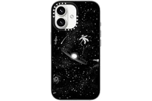 CASETiFY Compact Case for iPhone 16 [Lightweight / 4 ft. 2X Military Grade Drop Protection/Slim] - Gravity 3.0 - Clear Black