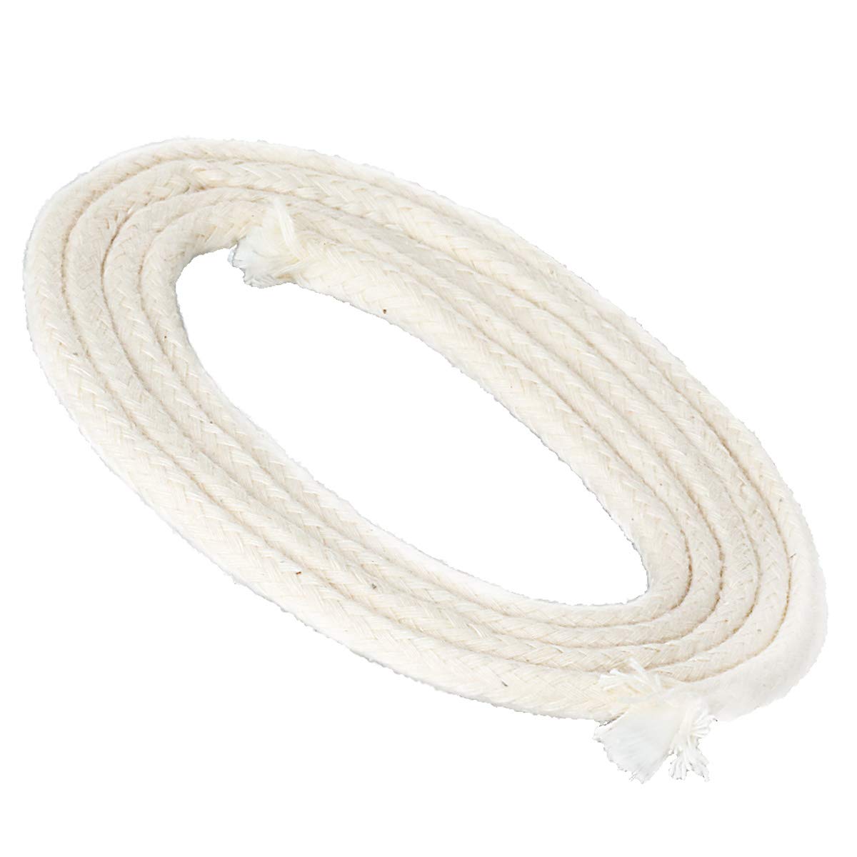 Nklaus 5 m wick with glass fibre inlay glass oat wick round Ø 7mm for melting light spirit lamp oil lamp for purified lamp oil paraffin oil permanent wick garden torch paraffin lamp 1263