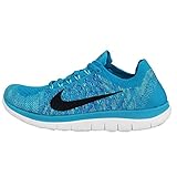 Nike Women's Wmns Free 4.0 Flyknit, BLUE LAGOON/BLACK-GAME ROYAL