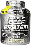 MuscleTech Platinum 100% Beef Protein, Ultra-Pure Hydrolyzed Beef Isolate, Vanilla Caramel, 4.11 lbs (1.86kg)