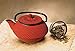 Old Dutch Mini Cast Iron Tokyo Teapot, 11-Ounce, Red