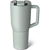 BrüMate Müv - 35oz 100% Leak Proof Insulated Coffee Mug with Handle & Lid - Stainless Steel Coffee Travel Mug - Double Walled Coffee Cup (Sage)