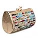 Afibi Womens Vintage Rhinestones Envelope Evening Cocktail Party Handbag