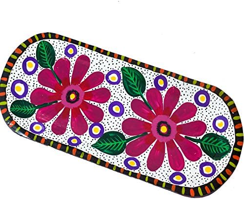 Personalized And Handpainted White Wooden Serving Tray From Guatemala, Housewarming Gift Anniversary Gift