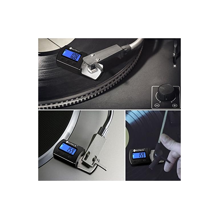 Neoteck Digital Turntable Stylus Force Scale Gauge Tester 0.01g Blue