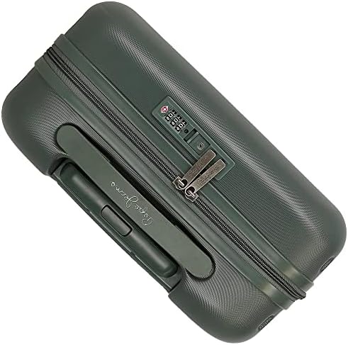 Accent Green Valigia da cabina 40x55x20 cm ABS rigido Chiusura TSA integrata 37L 3,22 kg 4 doppie ruote Bagaglio a mano