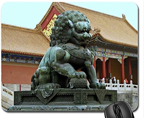 Bronze Statue in Forbidden City Mouse Pad, Mousepad (Ancient Mouse Pad)