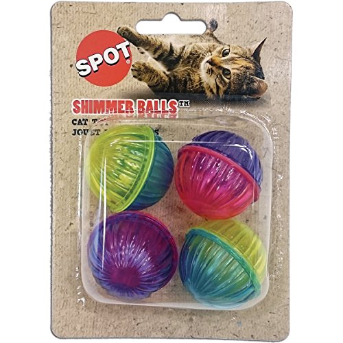Ethical 4 Shimmer Balls Cat Toys