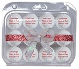 Personalized Text on White Golf Balls 12 Pack