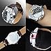 Moonwbak 2in1 Cigarette Lighter Watch,Leather Strap Sports Quartz Watch Coil Lighter, Electric Lighter Wrist with USB Electronic Rechargeable Windproof Flameless Cigar Lighter (Brown-Band)