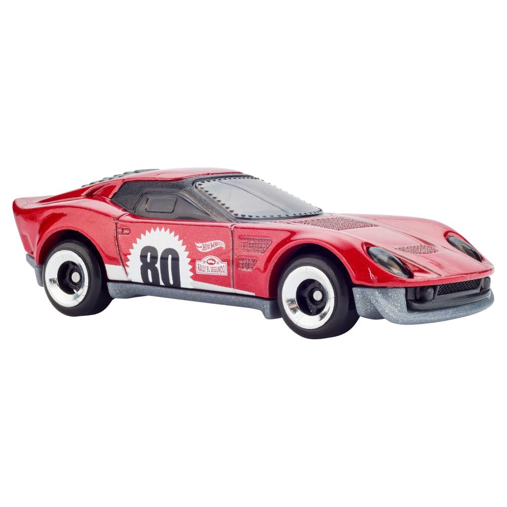 Hot Wheels Toy Cars, 5-Pack of 1:64 Scale Toy Cars with Collectible Deco & Packaging, Core Mattel 80th Anniversary Set of 5 Vehicles