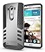 Hyperion Titan 2-piece Premium Hybrid Protective Case / Cover for LG G3 Cell Phone (Fits all LG G3 [Possible model numbers: D850, D830, VS985, D851, D972] US and International models and carriers)2 Year NO HASSLE Warranty - SILVER