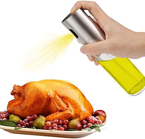 Oil Dispenser, Portable Olive Oil Sprayer for Cooking BBQ/Salad/Cooking/Vinegar Glass Bottle 100ML Mascotcases