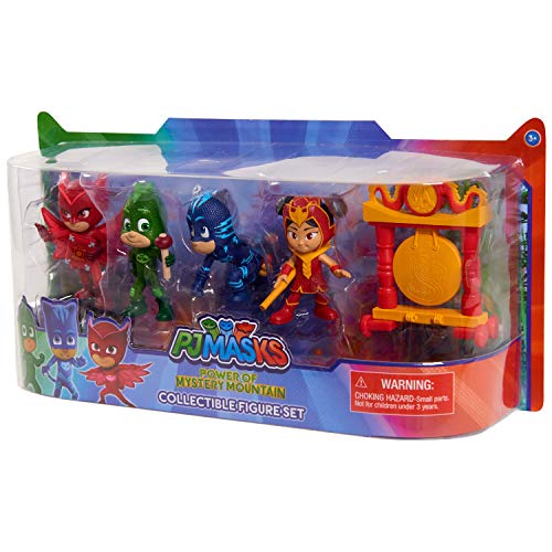 PJ Masks Mystery Mountain Collectible Figures, 5 Pieces for PJ Masks Toys and Playsets, PJ Masks