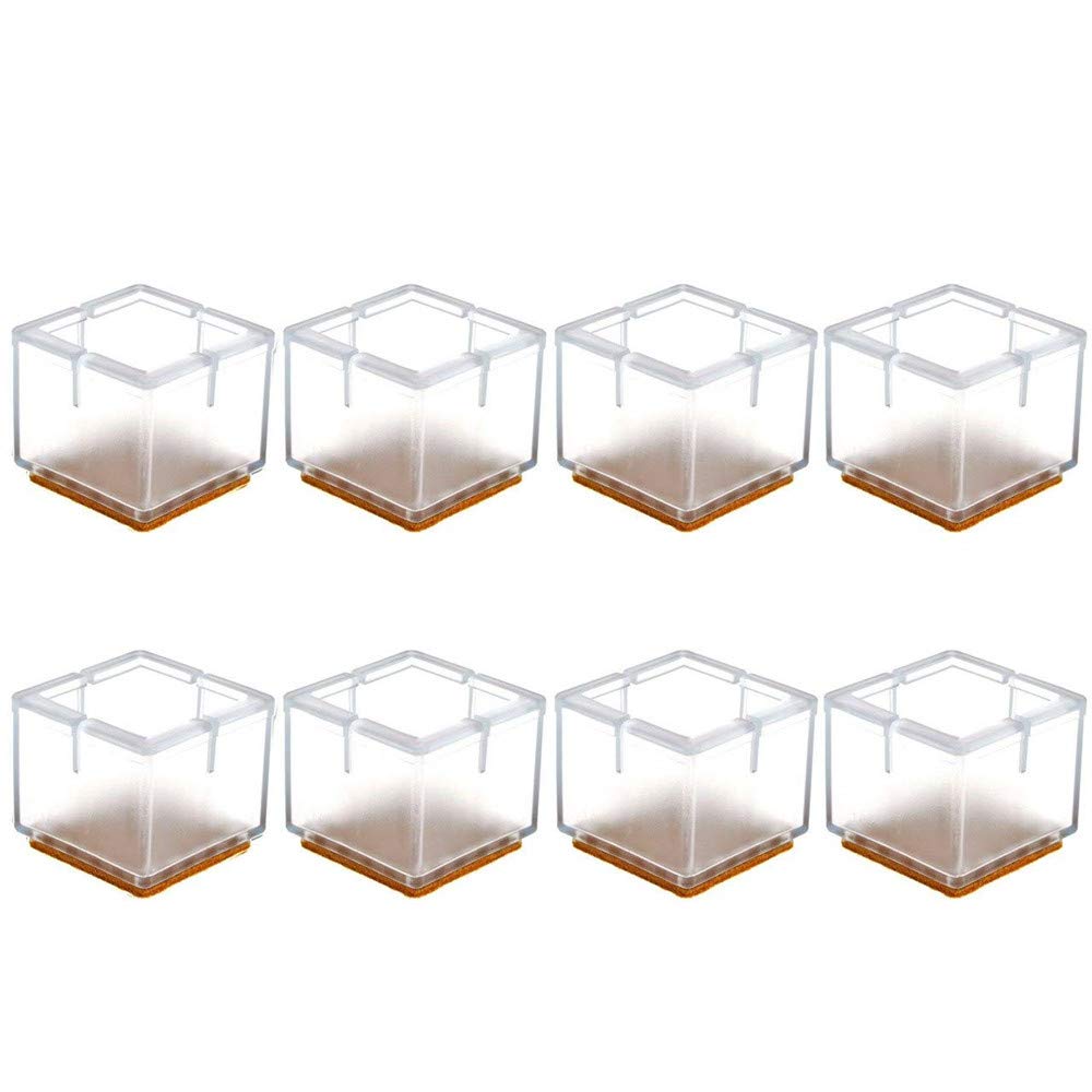 Qplcdg 8 Pcs Silicone Chair Leg Protectors Table Furniture Leg Protectors 1#